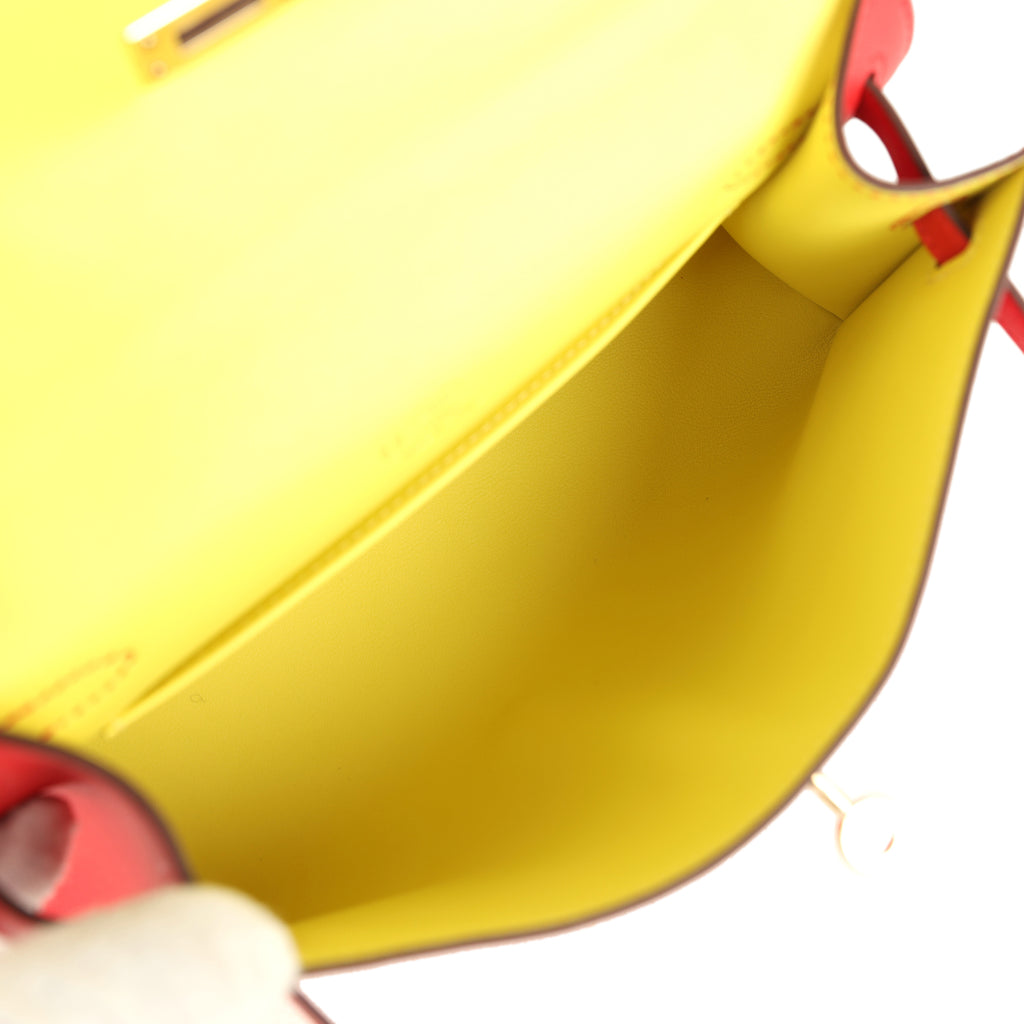 Hermès Special Order Kelly Pochette Rouge de Coeur Verso - Swift Permabrass 8 Hermès Special Order Kelly Pochette Rouge de Coeur Verso - Swift Permabrass - Image 8