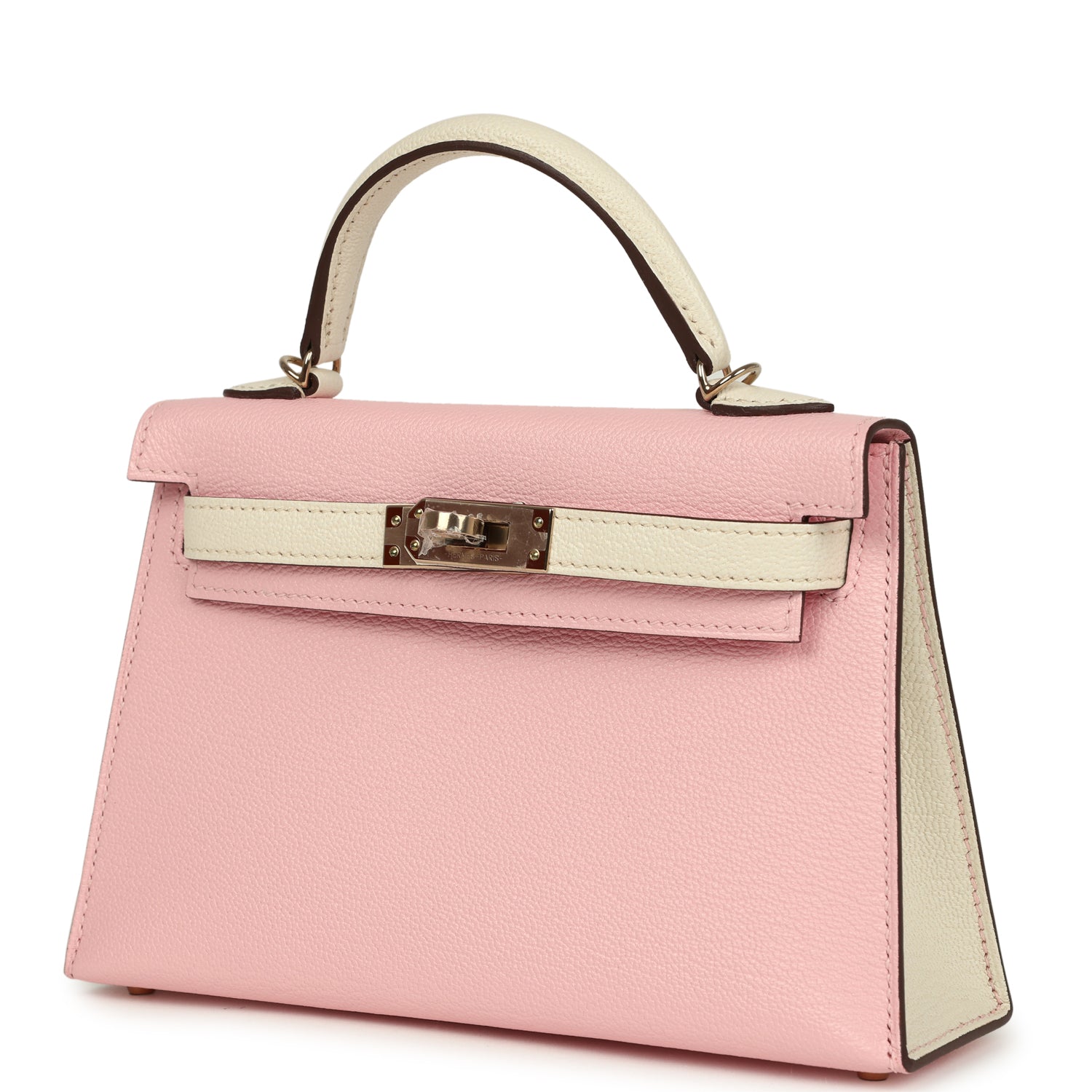 Hermès HSS Mini kelly Rose Sakura/Nata Chevre Mysore Bag 5 Hermès HSS Mini kelly Rose Sakura/Nata Chevre Mysore Bag - Image 5