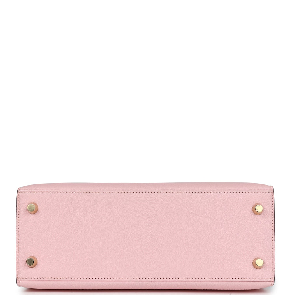 Hermès HSS Kelly Sellier 25 Rose Sakura & Bleu Aztec Chevre Bag 6 Hermès HSS Kelly Sellier 25 Rose Sakura & Bleu Aztec Chevre Bag - Image 6