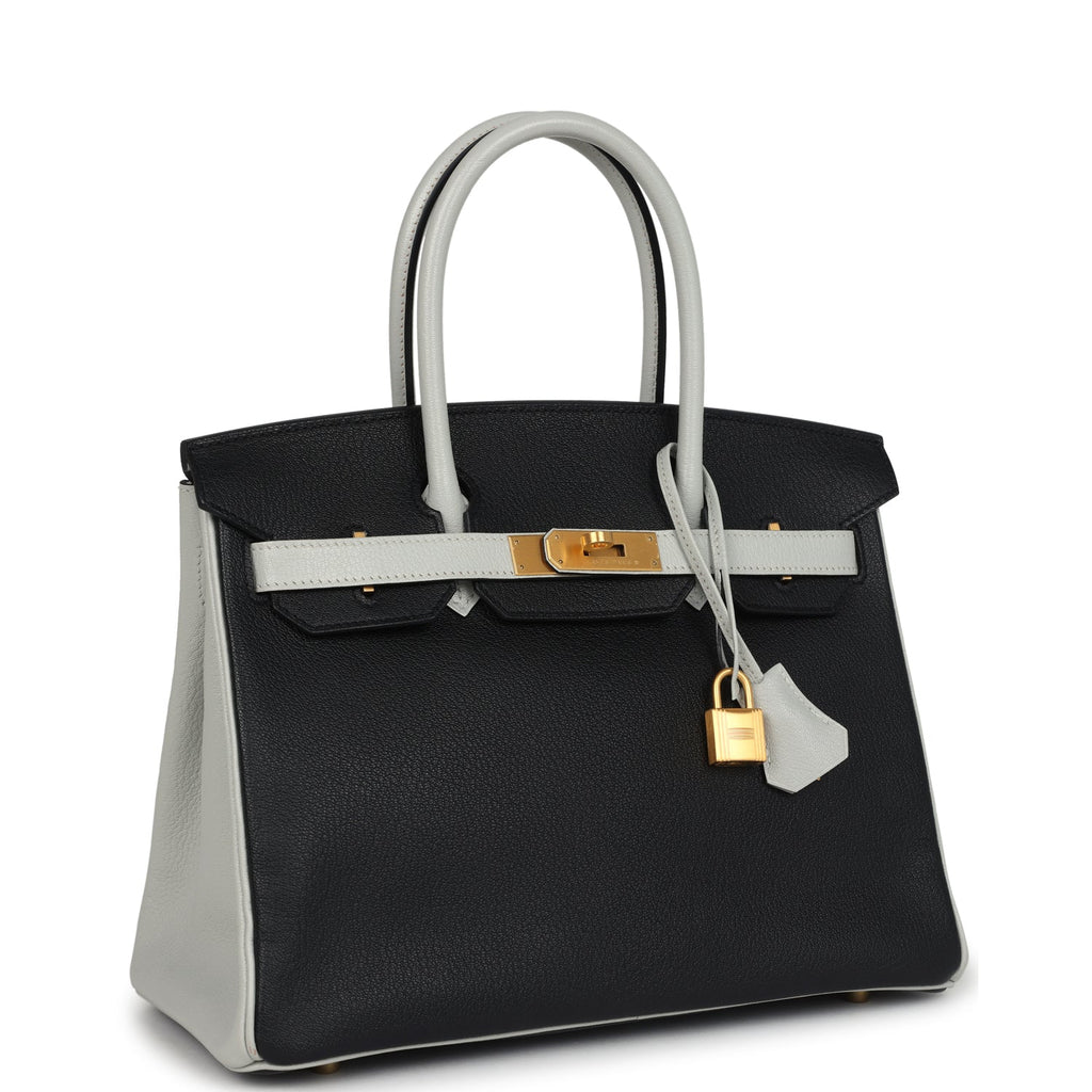 Hermès HSS Birkin 30 Black/Gris Perle Chevre Mysore Gold Hardware 2 Hermès HSS Birkin 30 Black/Gris Perle Chevre Mysore Gold Hardware - Image 2