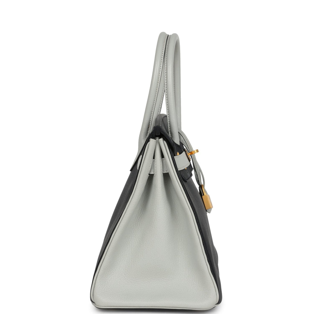 Hermès HSS Birkin 30 Black/Gris Perle Chevre Mysore Gold Hardware 3 Hermès HSS Birkin 30 Black/Gris Perle Chevre Mysore Gold Hardware - Image 3