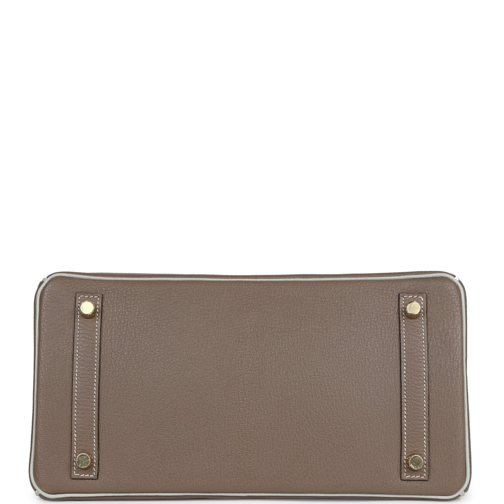 Hermès Special Order Birkin 30 Etoupe/Gris Perle - Brushed Gold Hardware 6 Hermès Special Order Birkin 30 Etoupe/Gris Perle - Brushed Gold Hardware - Image 6