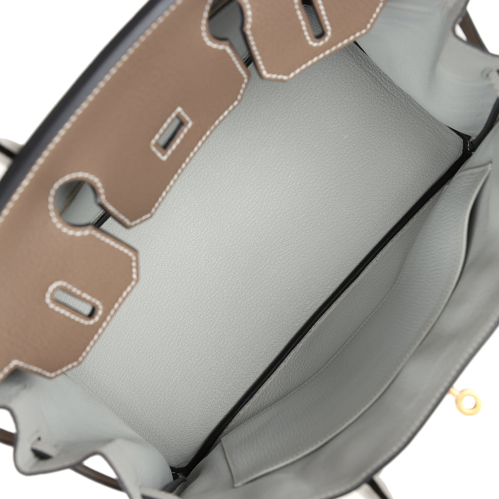 Hermès Special Order Birkin 30 Etoupe/Gris Perle - Brushed Gold Hardware 8 Hermès Special Order Birkin 30 Etoupe/Gris Perle - Brushed Gold Hardware - Image 8