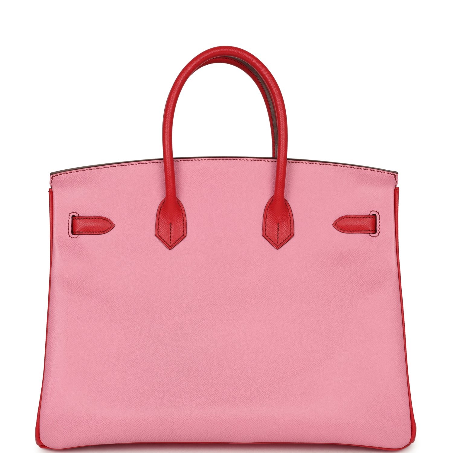 Pre-owned Hermes Special Order (HSS) Birkin 35 Bubblegum, Bougainvillea Epsom Palladium Hardware - view 4