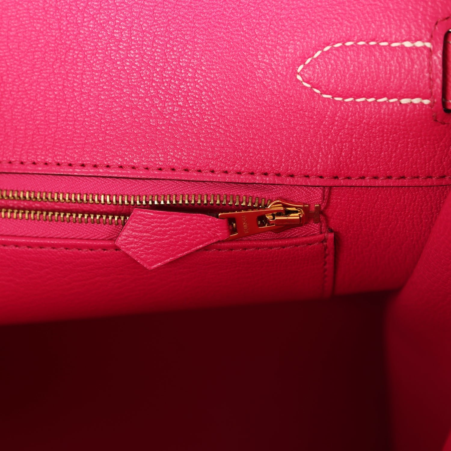 Pre-owned Hermes Special Order (HSS) Birkin 35 Violet, Rose Tyrien Epsom Gold Hardware - view 9