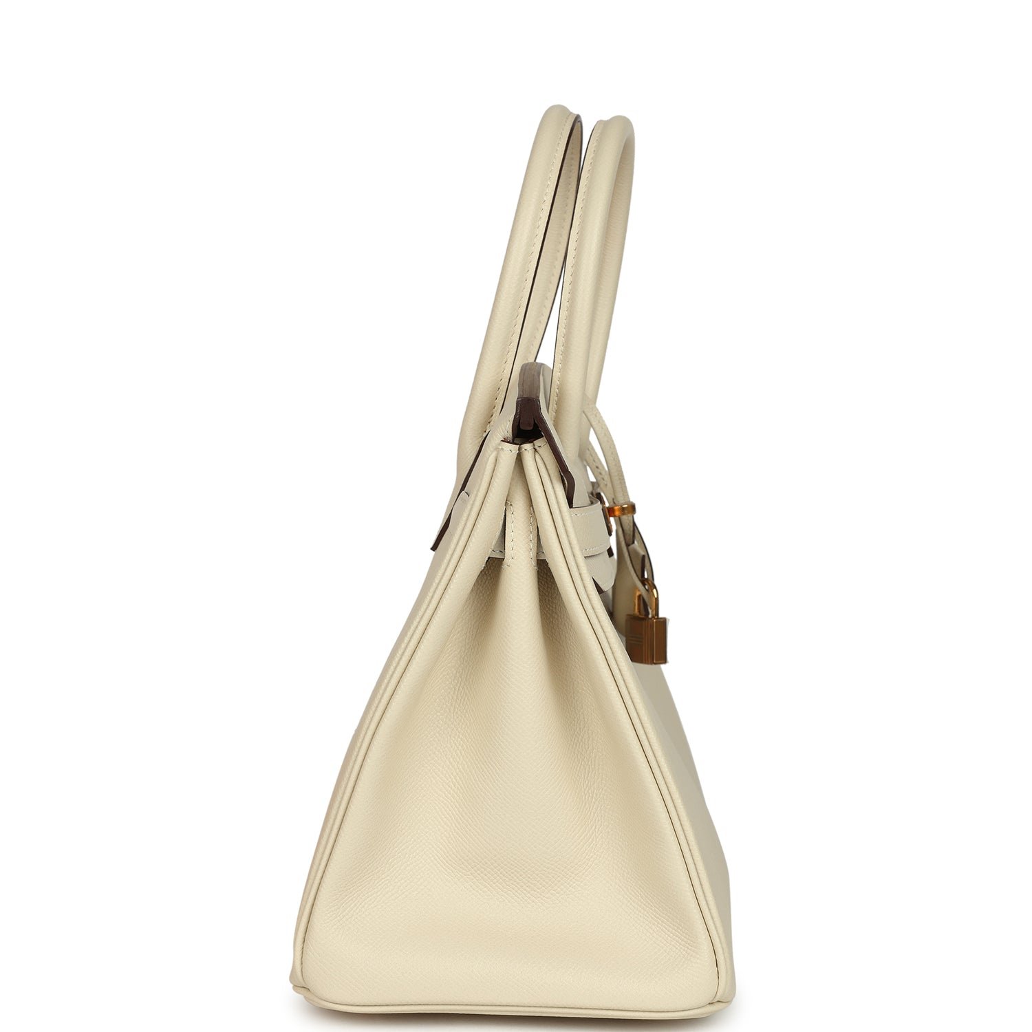 Pre-owned Hermes Special Order (HSS) Birkin 30 Craie Verso Epsom Rose Gold Hardware - view 3