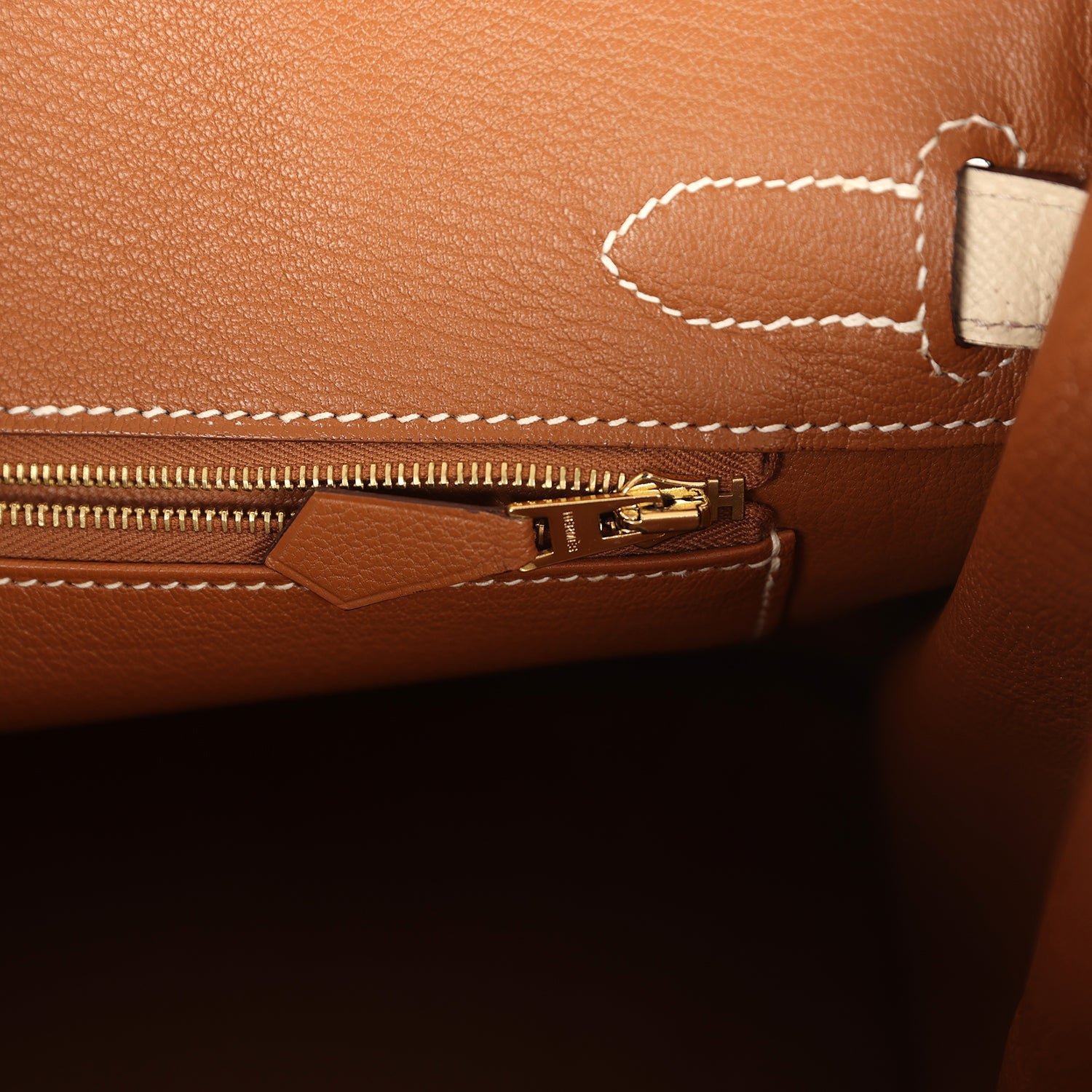 Pre-owned Hermes Special Order (HSS) Birkin 30 Craie Verso Epsom Rose Gold Hardware - view 9