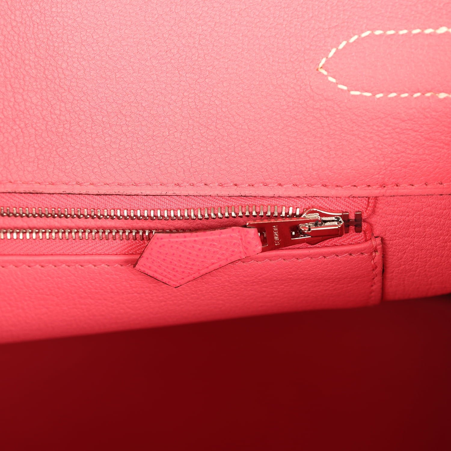 Hermes Special Order (HSS) Birkin 35 Rose Azalee Epsom Palladium Hardware - view 9