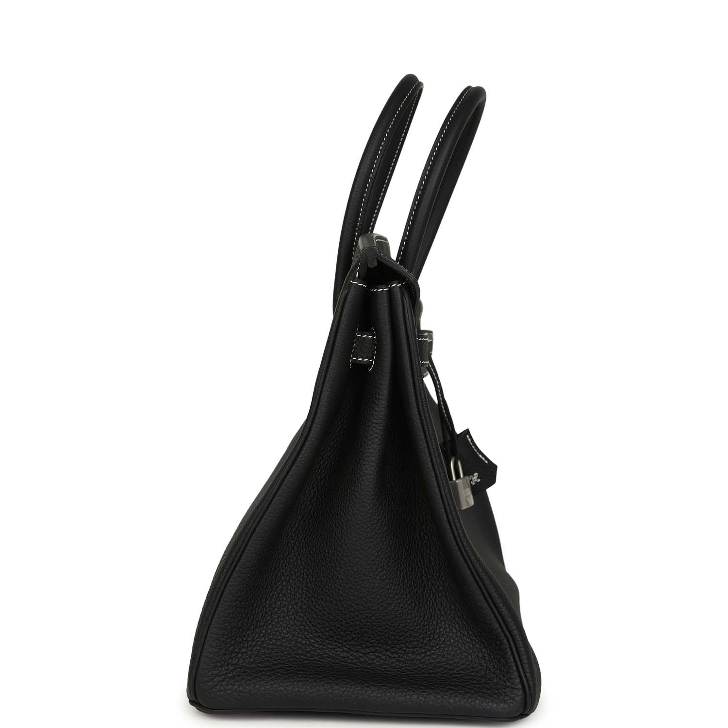 Hermes Special Order (HSS) Birkin 35 Black Verso Togo Brushed Palladium Hardware - view 3