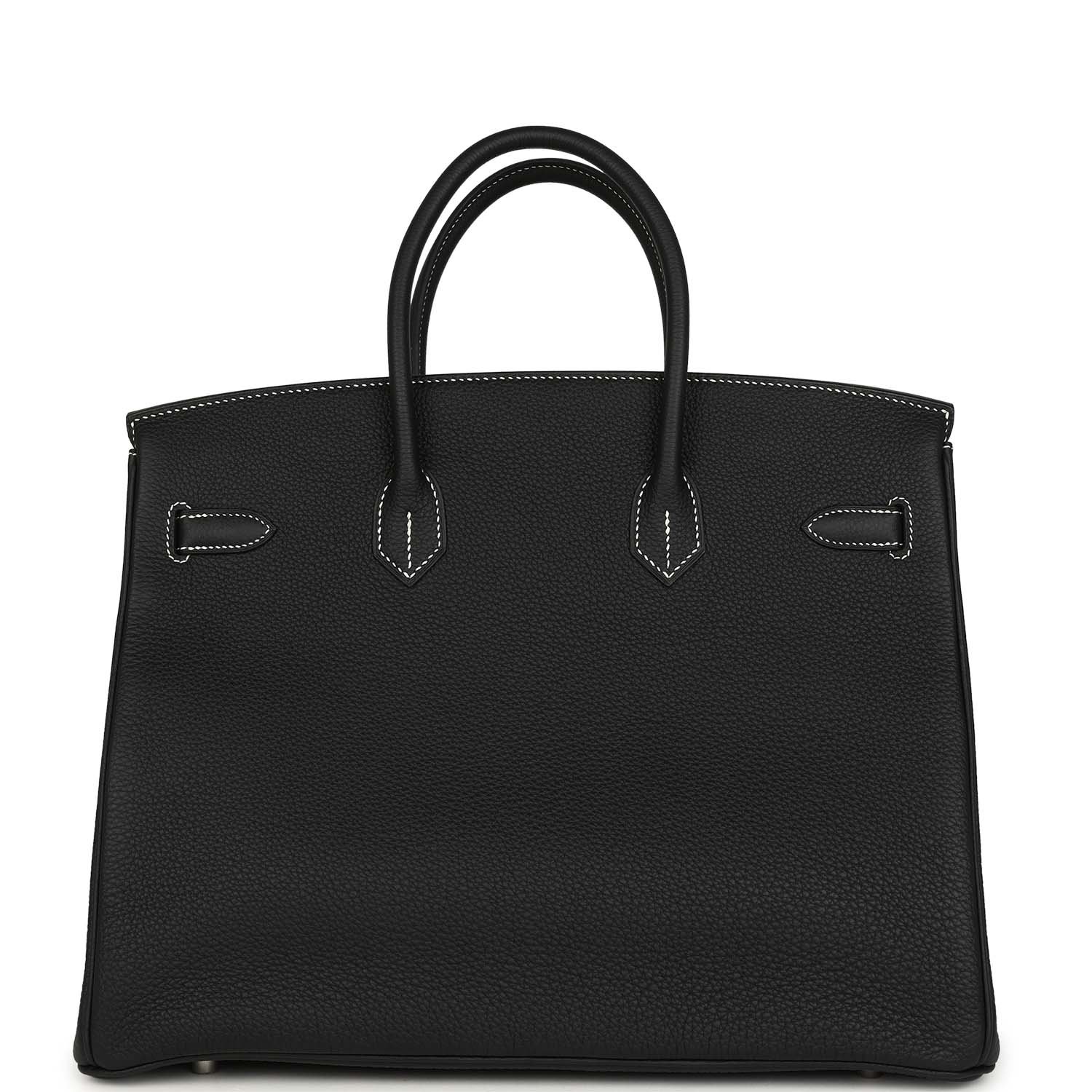 Hermes Special Order (HSS) Birkin 35 Black Verso Togo Brushed Palladium Hardware - view 4