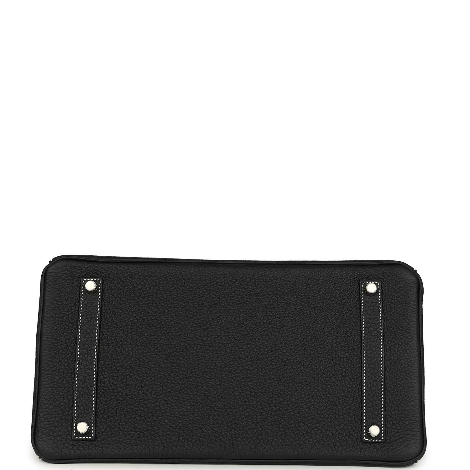 Hermes Special Order (HSS) Birkin 35 Black Verso Togo Brushed Palladium Hardware - view 6