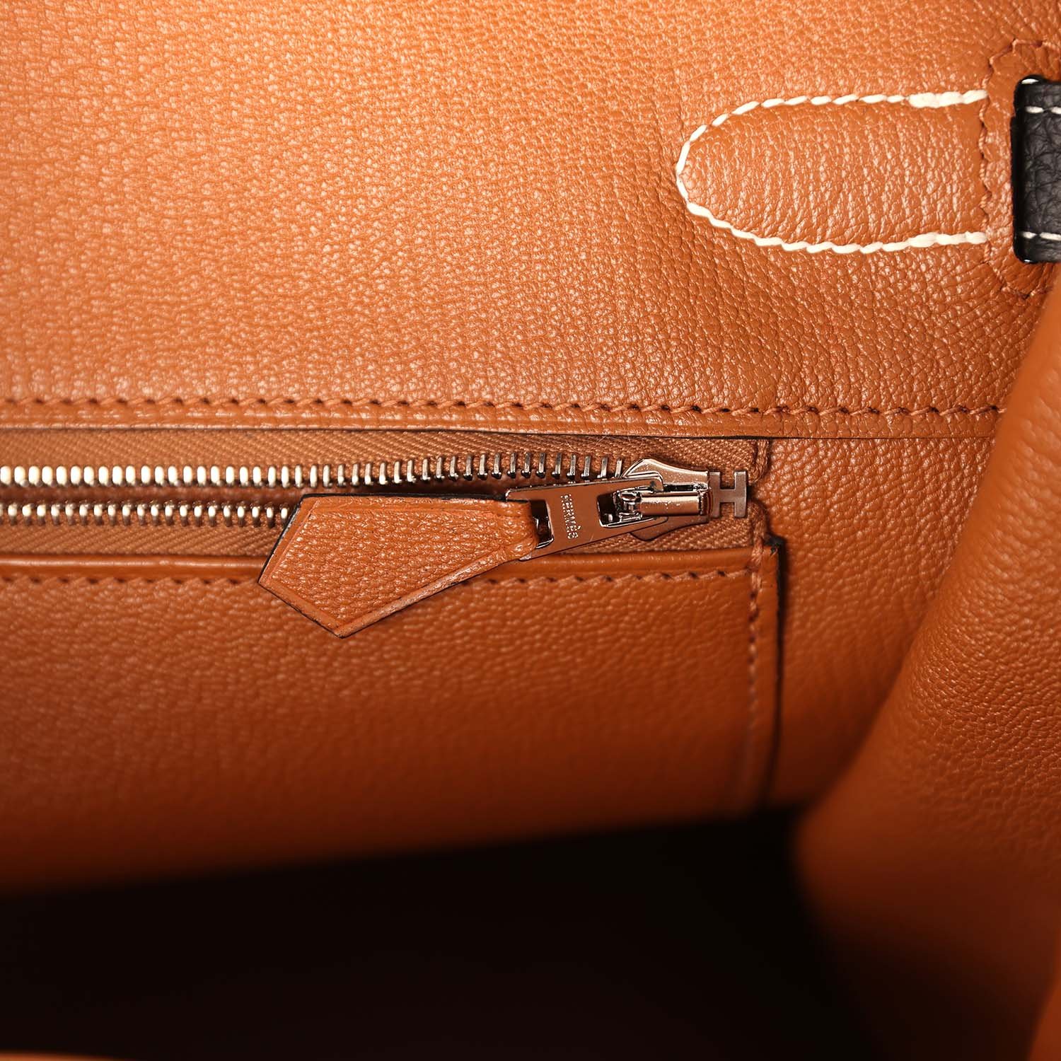 Hermes Special Order (HSS) Birkin 35 Black Verso Togo Brushed Palladium Hardware - view 9
