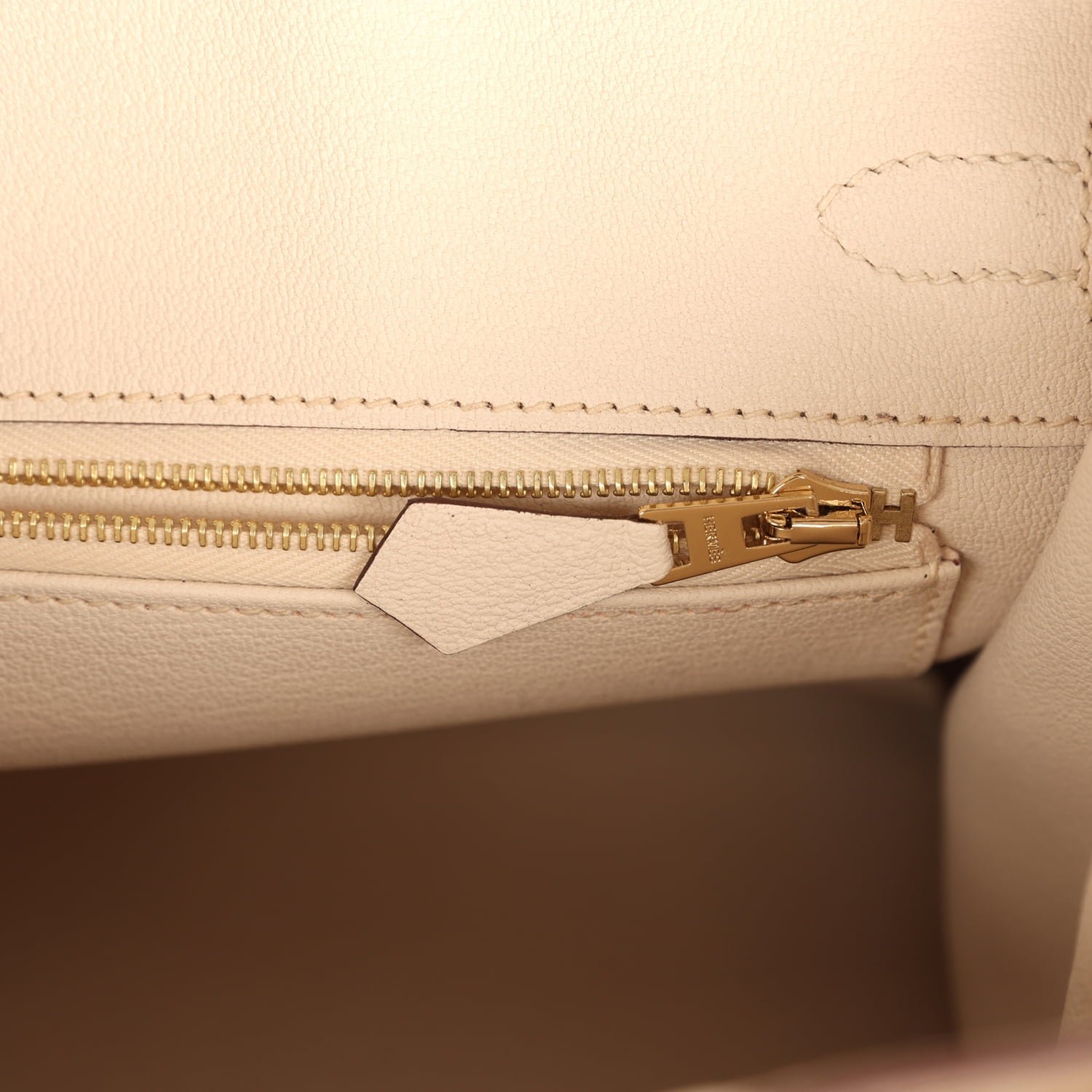 Hermes Special Order (HSS) Birkin 25 Etoupe, Nata Chevre Mysore Permabrass Hardware - view 9