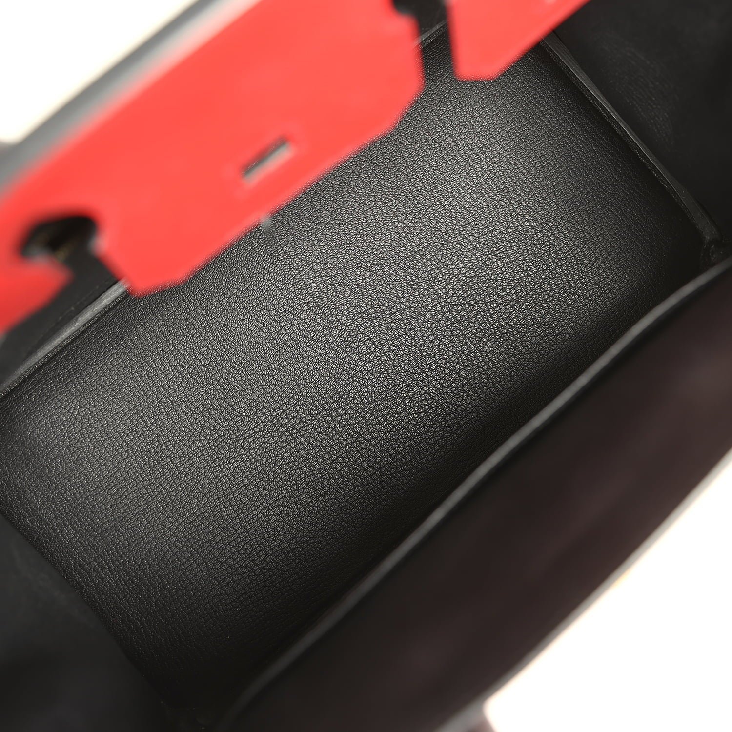 Pre-owned Hermes Special Order (HSS) Birkin 30 Rouge Vif, Black Epsom Brushed Gold Hardware - view 8