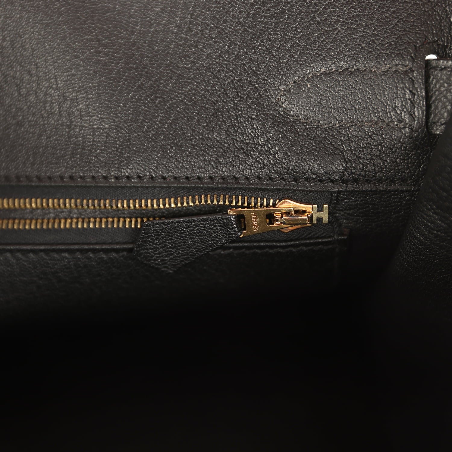 Pre-owned Hermes Special Order (HSS) Birkin 30 Rouge Vif, Black Epsom Brushed Gold Hardware - view 9