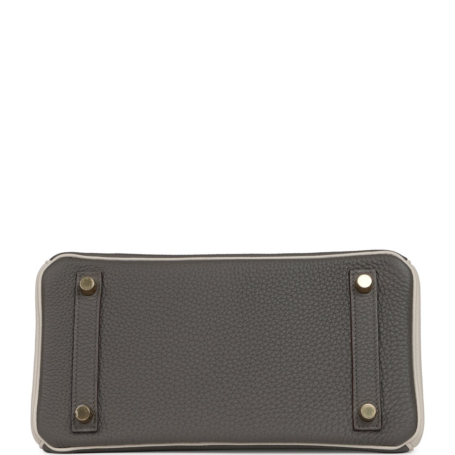 Hermes Special Order (HSS) Birkin 25 Etain, Craie Togo Brushed Gold Hardware - view 6