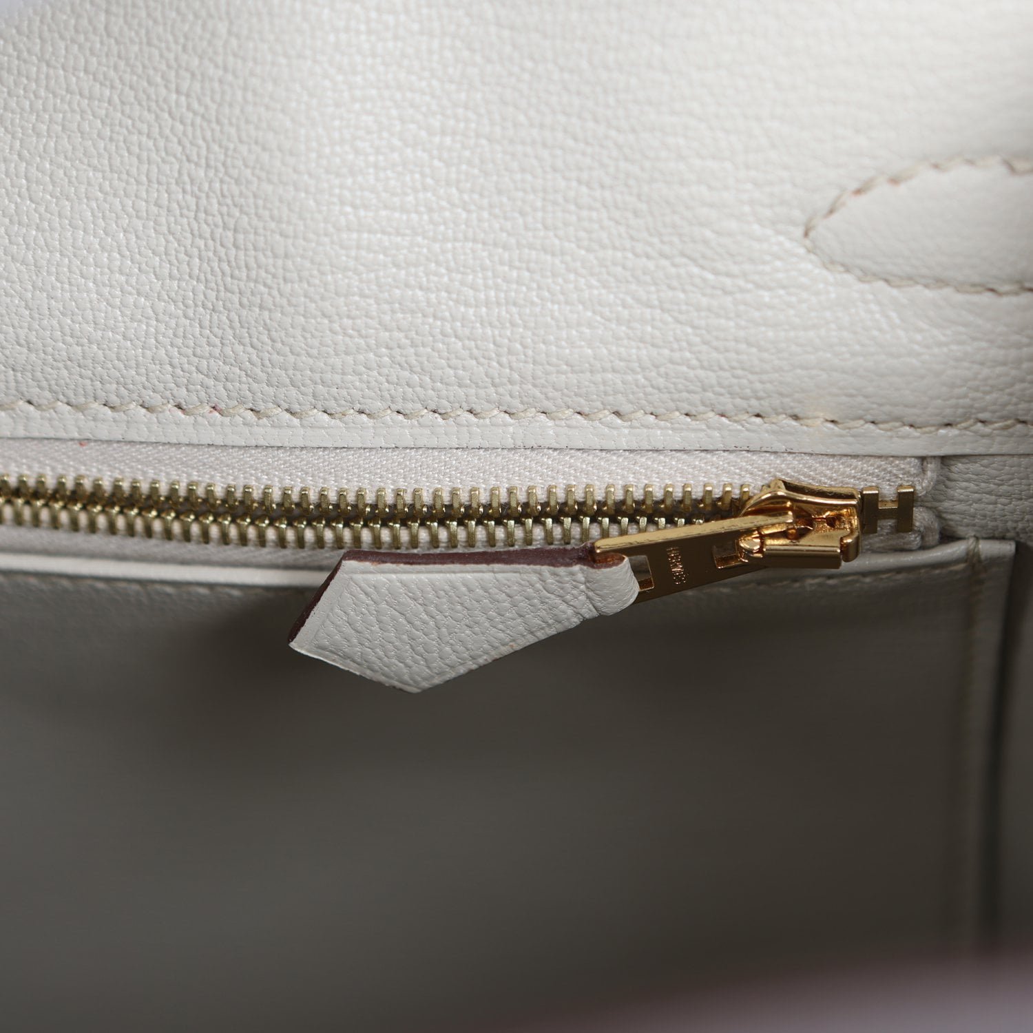 Hermes Special Order (HSS) Birkin 25 Etain, Craie Togo Brushed Gold Hardware - view 8