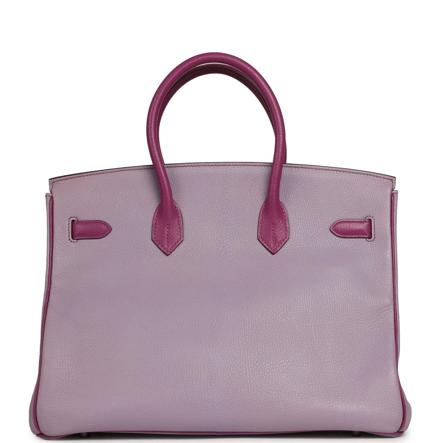 Pre-owned Hermes Special Order (HSS) Birkin 35 Lilac, Cyclamen Chevre Mysore Palladium Hardware - view 4
