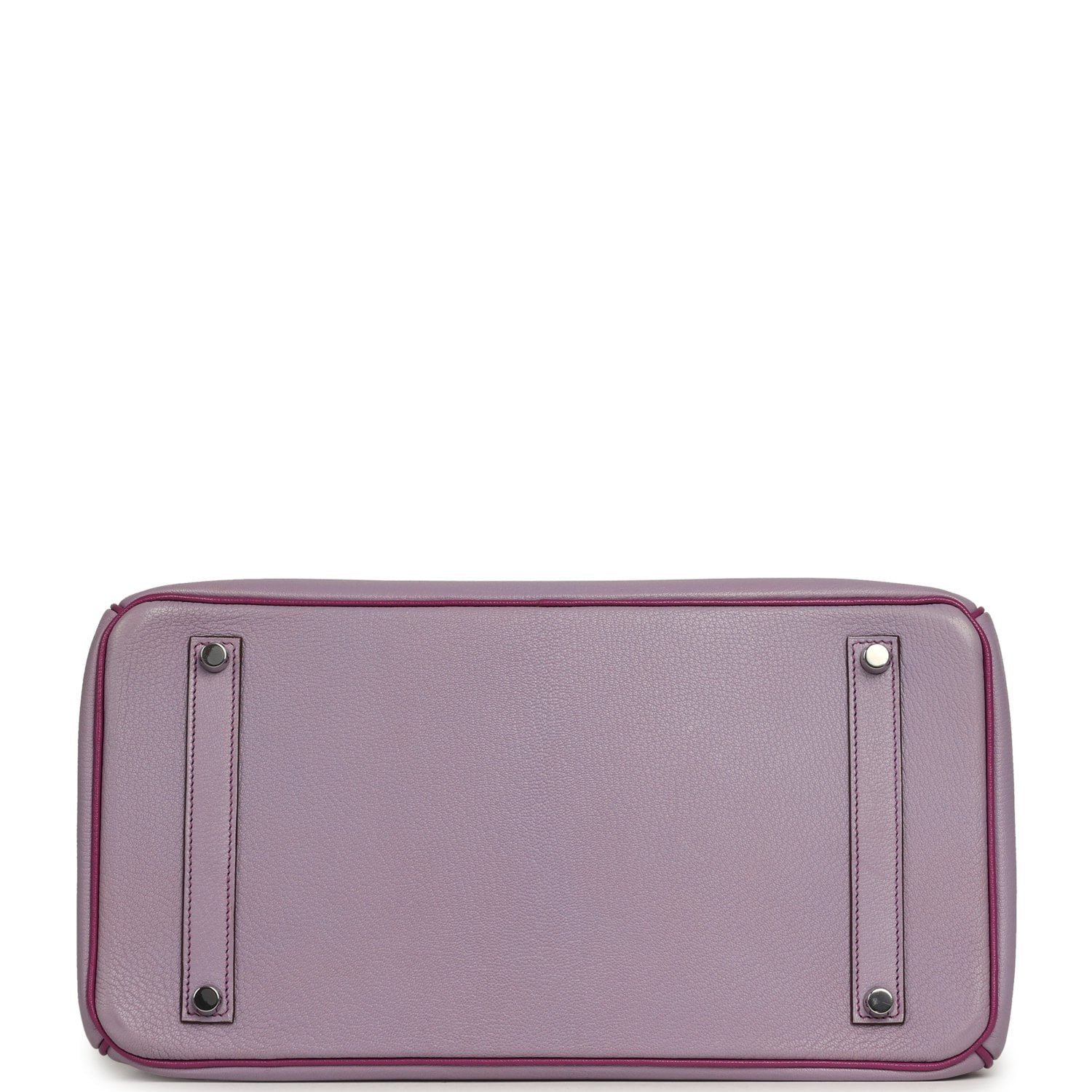 Pre-owned Hermes Special Order (HSS) Birkin 35 Lilac, Cyclamen Chevre Mysore Palladium Hardware - view 6