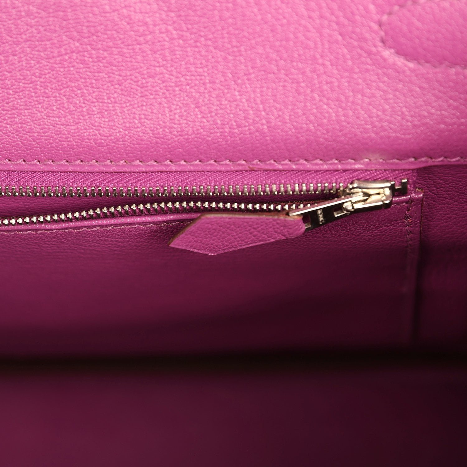 Pre-owned Hermes Special Order (HSS) Birkin 35 Lilac, Cyclamen Chevre Mysore Palladium Hardware - view 9
