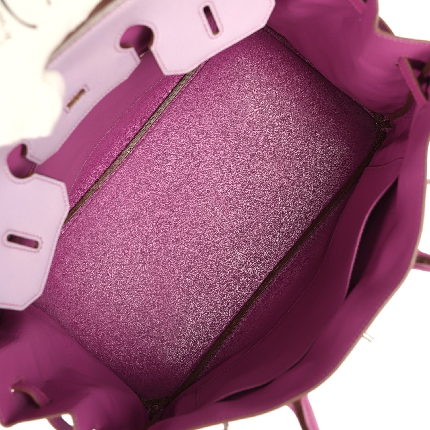 Pre-owned Hermes Special Order (HSS) Birkin 35 Lilac, Cyclamen Chevre Mysore Palladium Hardware - view 8
