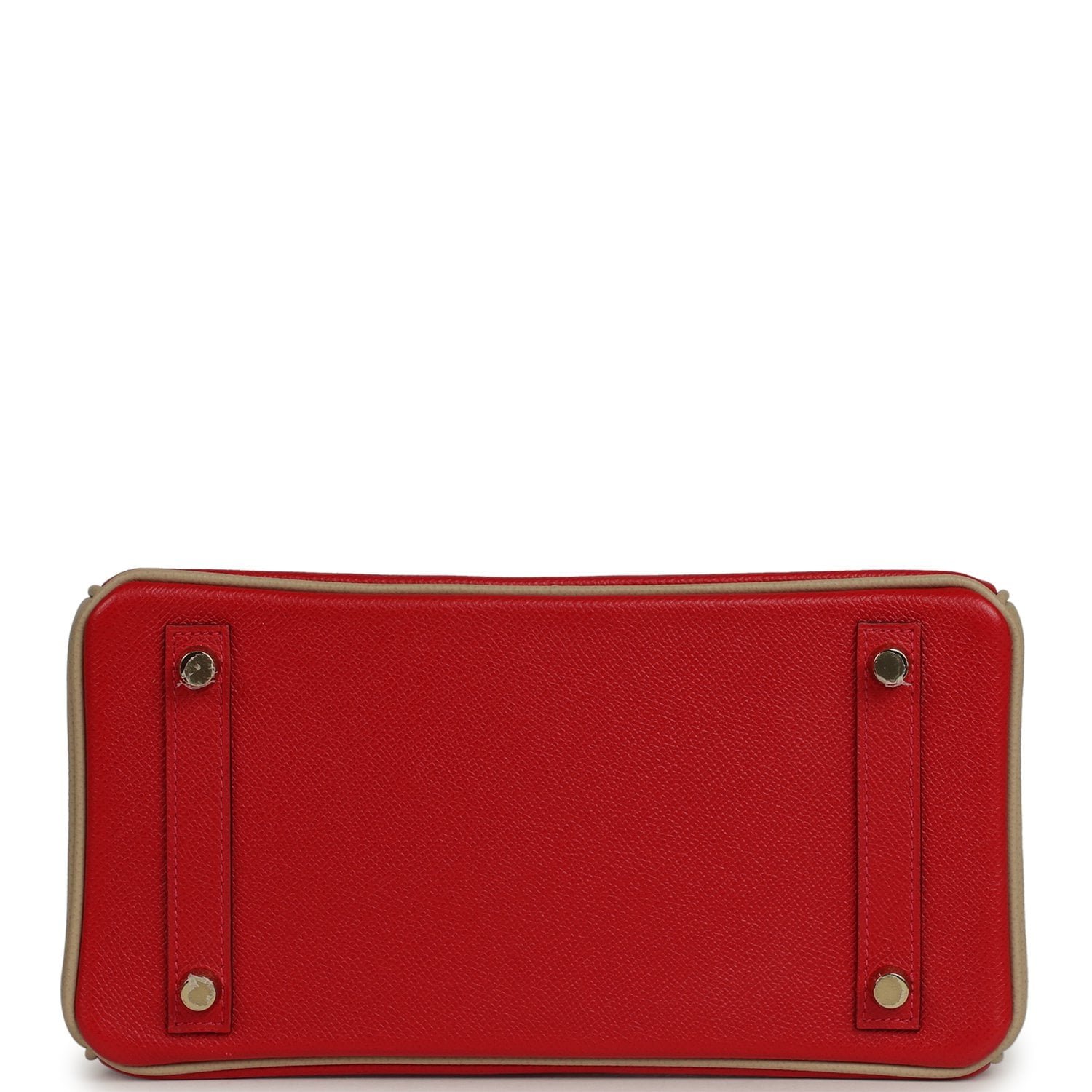 Pre-owned Hermes Special Order (HSS) Birkin 25 Rouge Casaque, Trench Epsom Gold Hardware - view 6