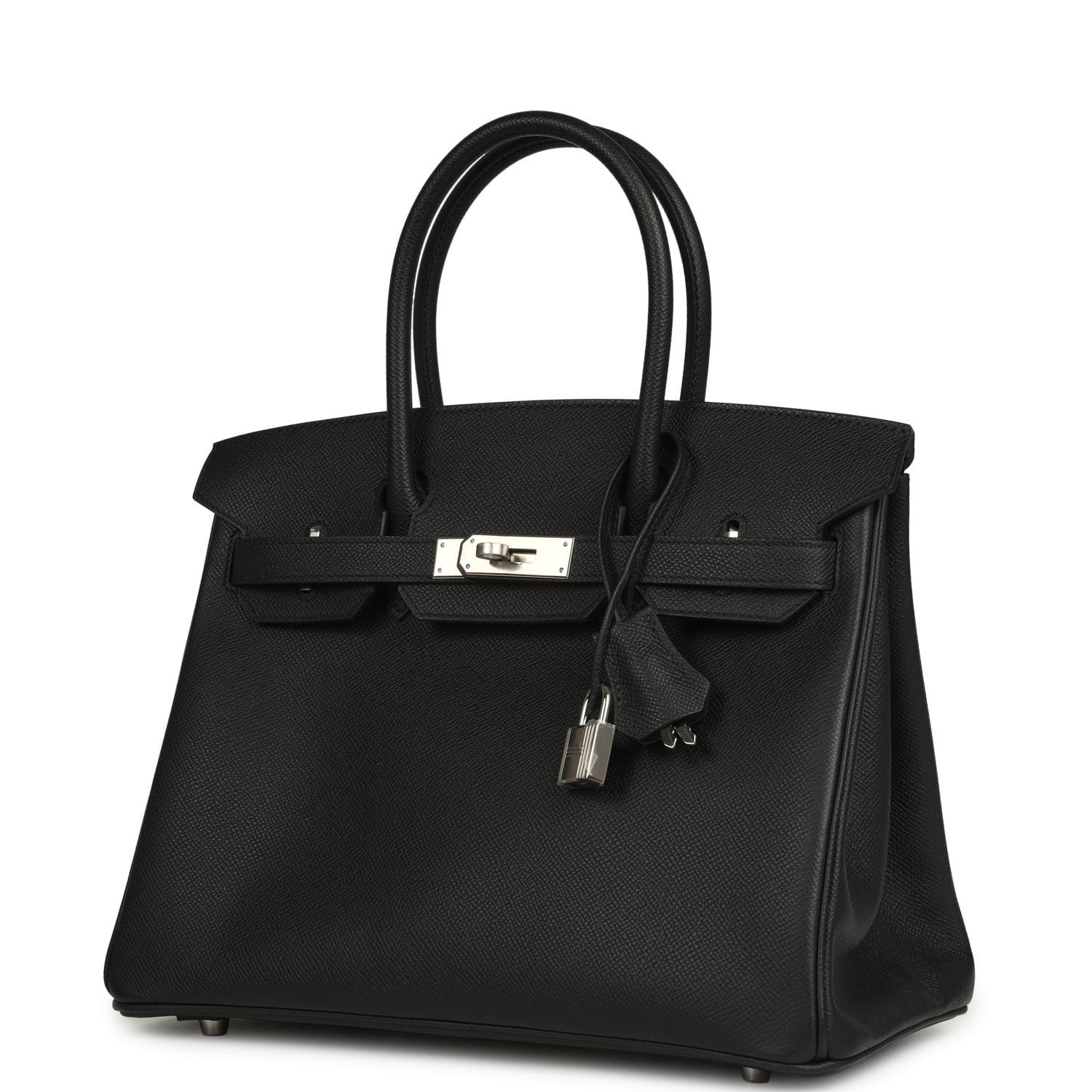 Hermes Special Order (HSS) Birkin 30 Black Verso Epsom Palladium Hardware - view 5