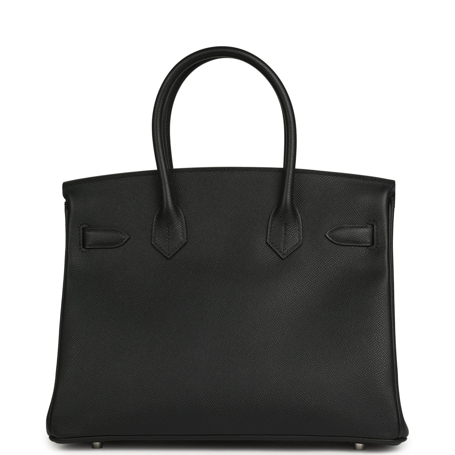 Hermes Special Order (HSS) Birkin 30 Black Verso Epsom Palladium Hardware - view 4