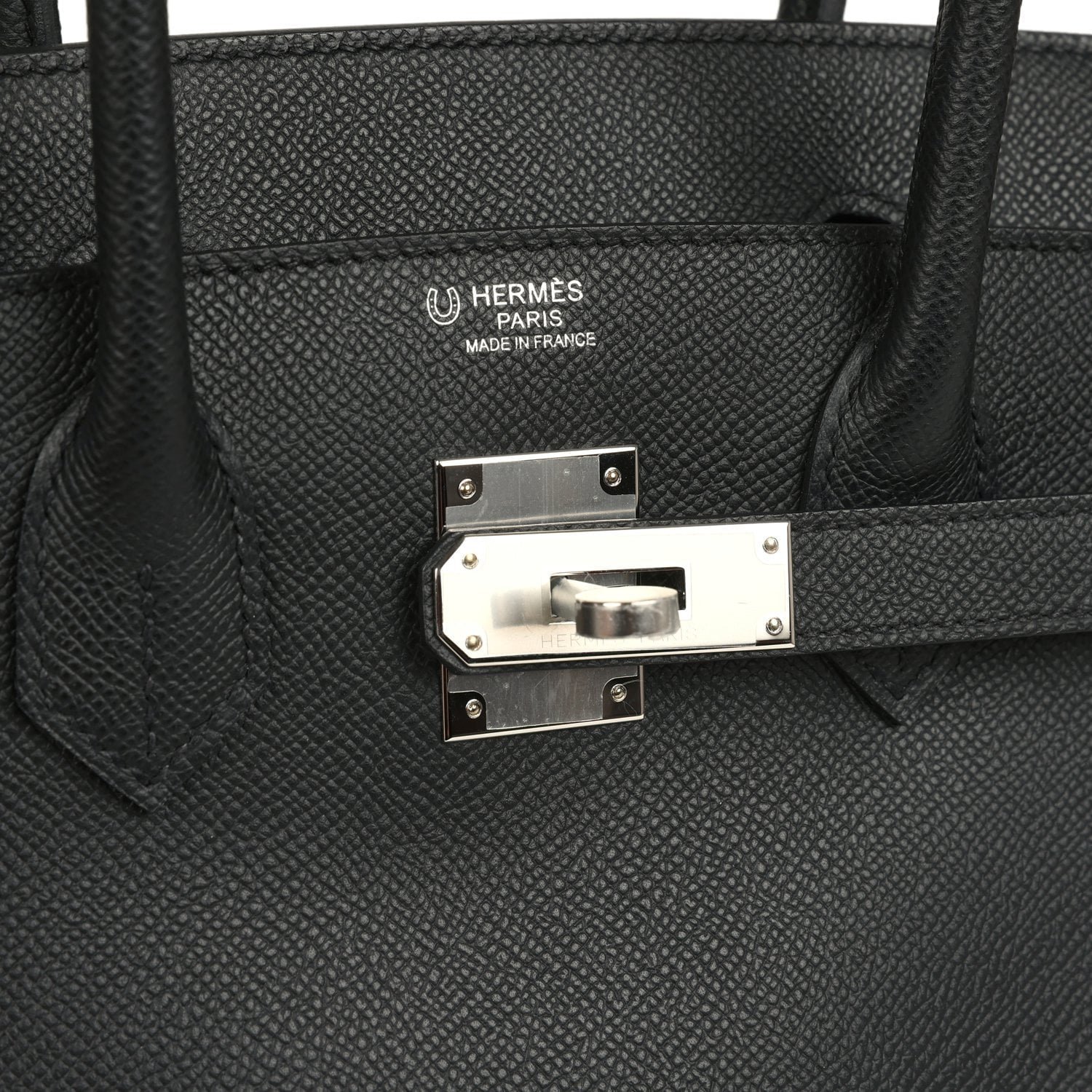 Hermes Special Order (HSS) Birkin 30 Black Verso Epsom Palladium Hardware - view 7