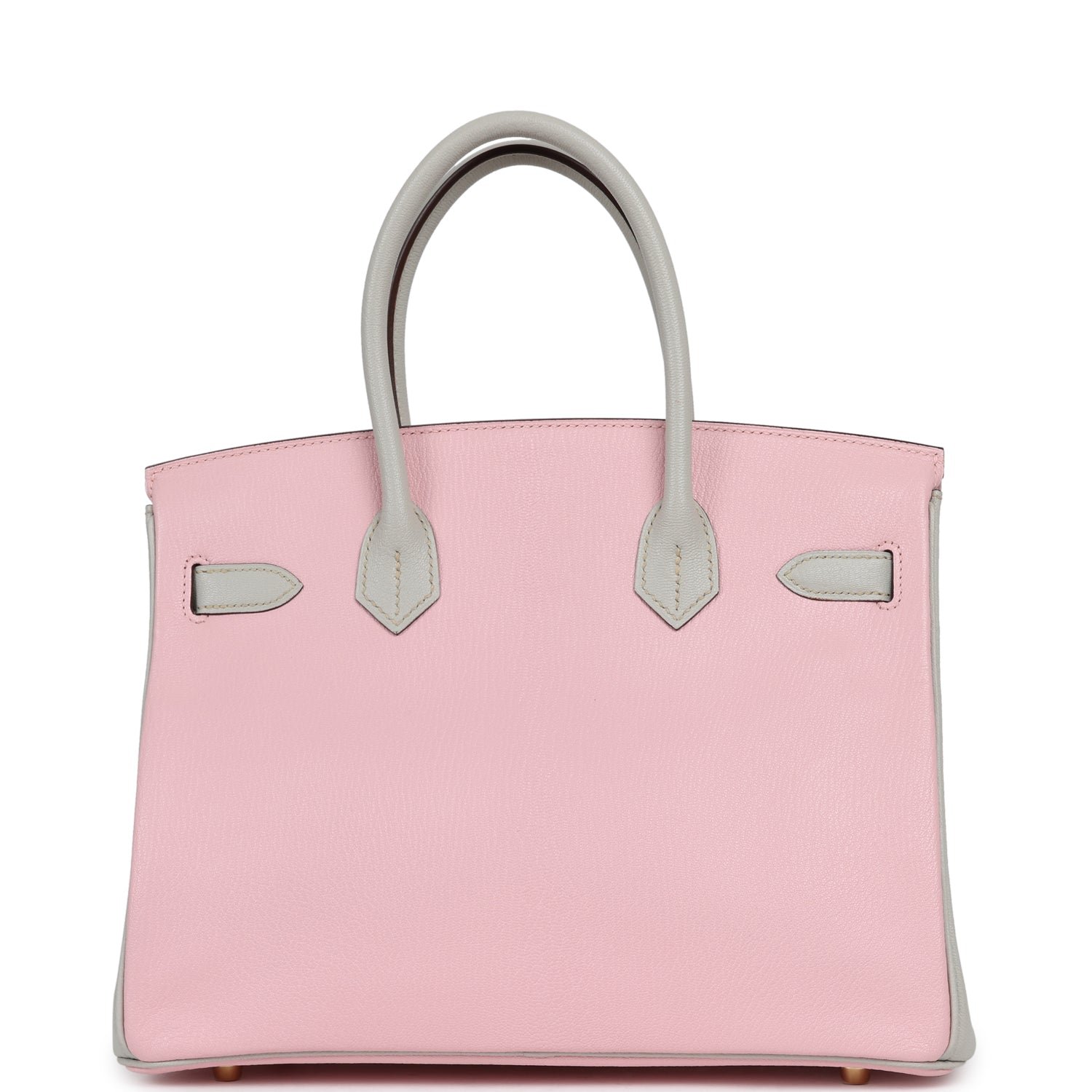 Hermes Special Order (HSS) Birkin 30 Rose Sakura, Gris Perle Chevre Mysore Gold Hardware - view 4