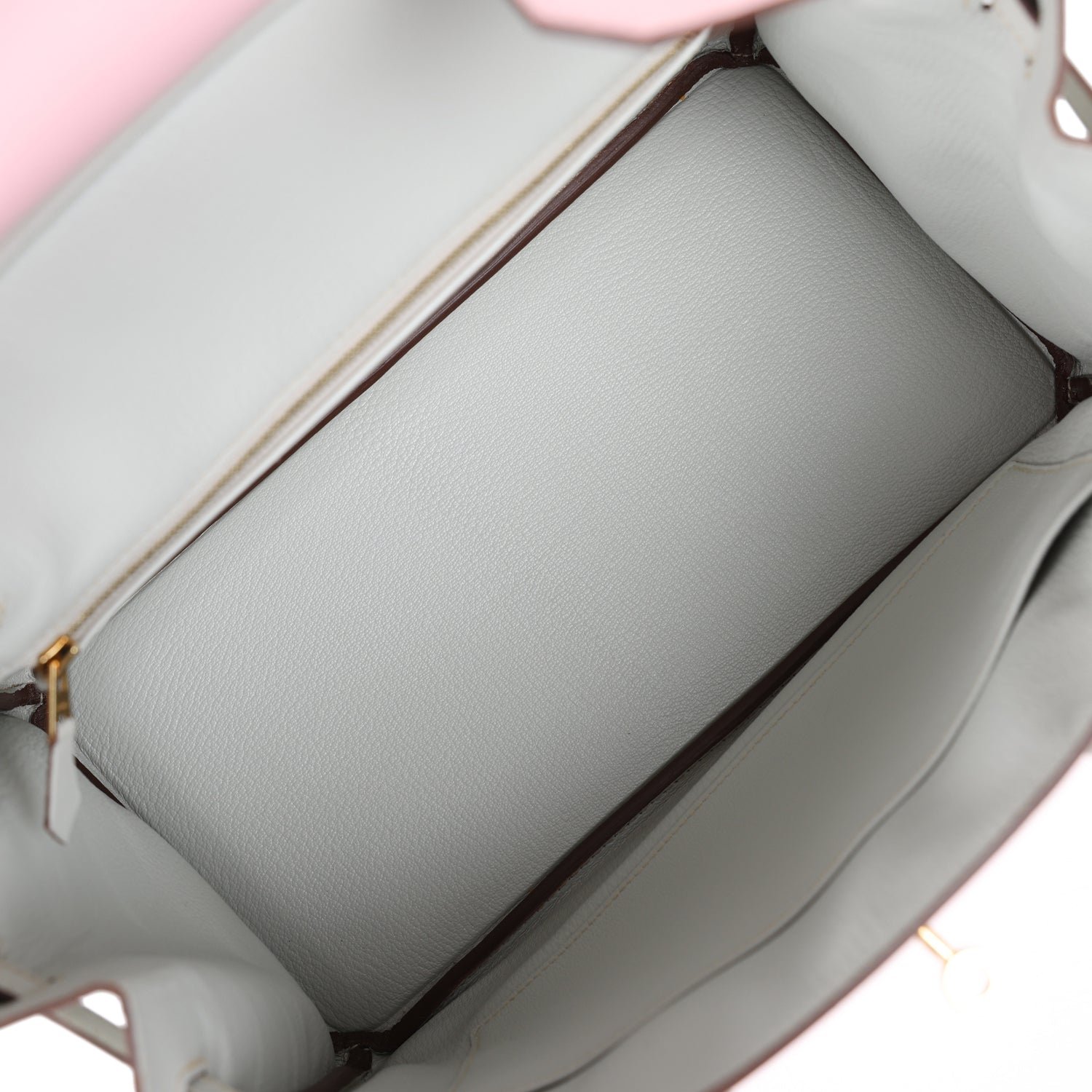 Hermes Special Order (HSS) Birkin 30 Rose Sakura, Gris Perle Chevre Mysore Gold Hardware - view 8