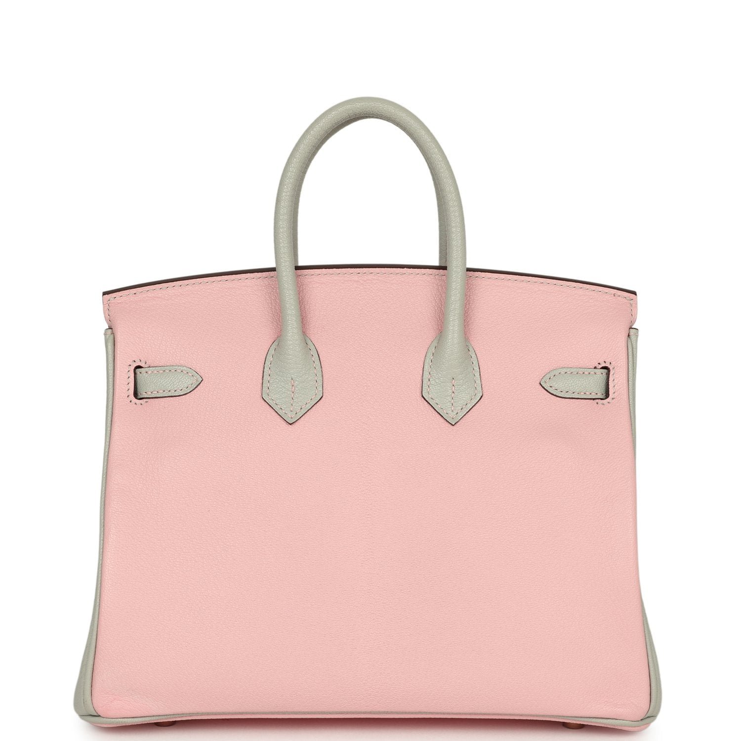 Hermes Special Order (HSS) Birkin 25 Rose Sakura, Gris Perle Chevre Mysore Rose Gold Hardware - view 4