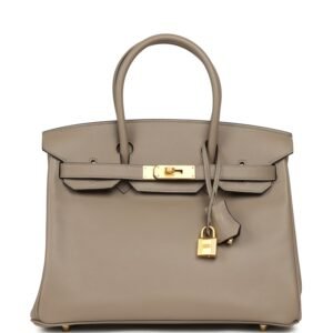 Hermes Special Order (HSS) Birkin 30 Gris Asphalt Verso Swift Brushed Gold Hardware