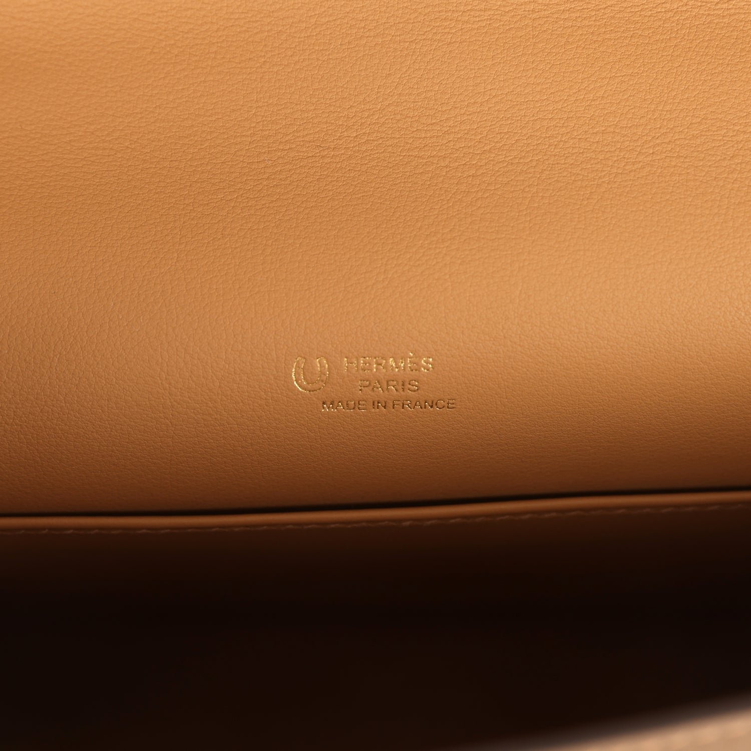 Hermes Special Order (HSS) Kelly Pochette Beige De Weimar, Biscuit Swift Permabrass Hardware - view 7