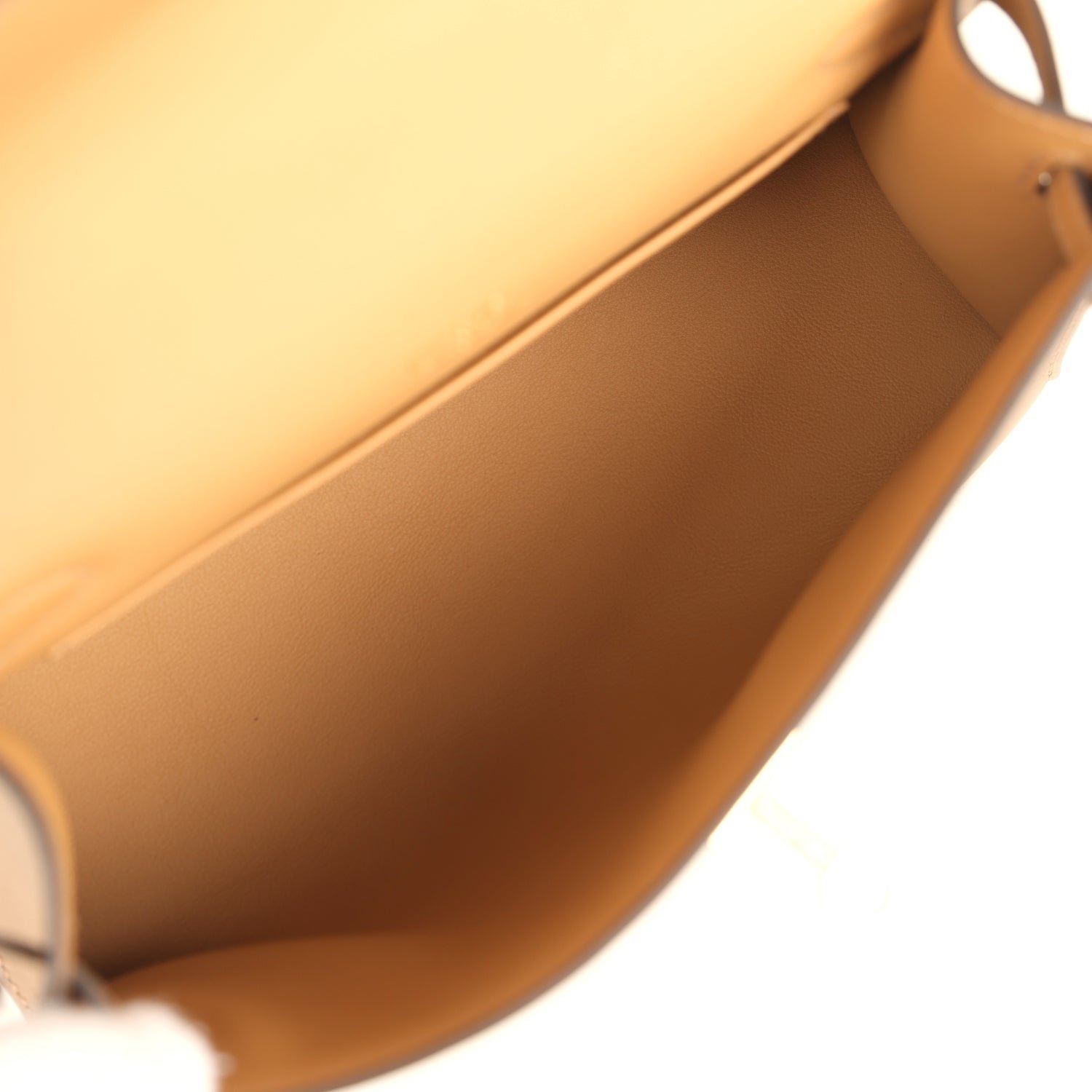 Hermes Special Order (HSS) Kelly Pochette Beige De Weimar, Biscuit Swift Permabrass Hardware - view 8