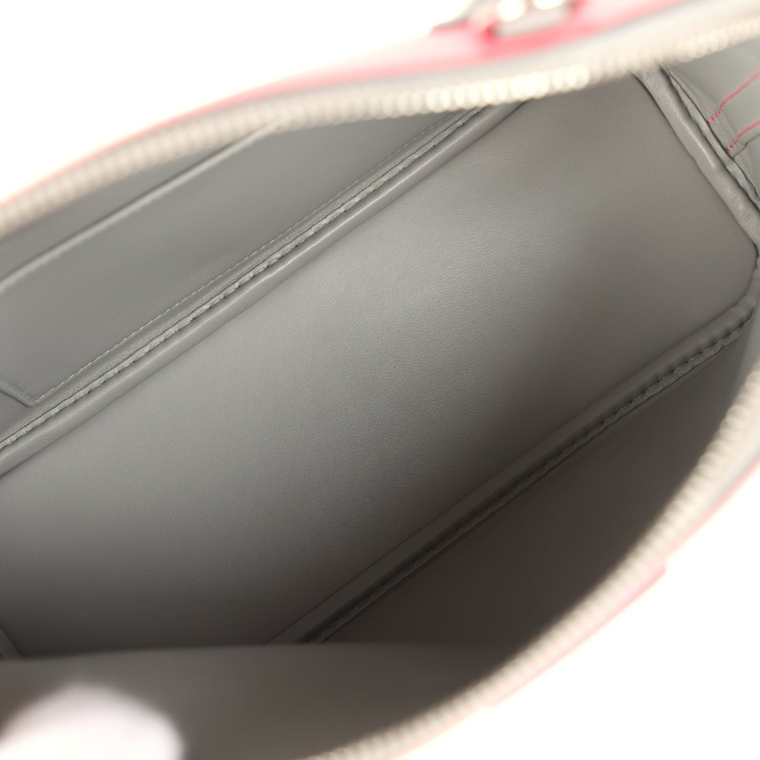 Hermes Special Order (HSS) Bolide 27 Rose Azalee, Gris Mouette Epsom Palladium Hardware - view 7
