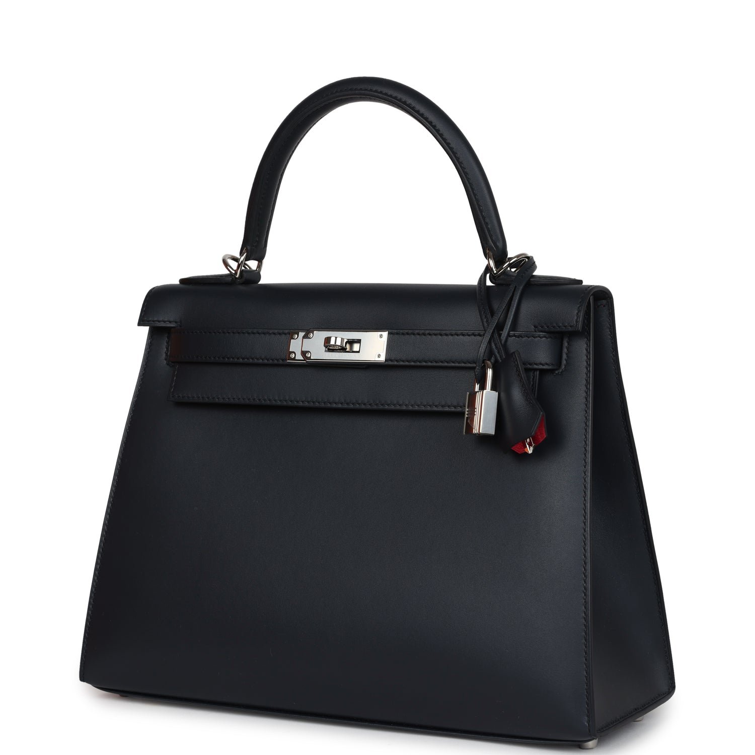 Hermes Special Order (HSS) Kelly Sellier 28 Bleu Obscur Verso Sombrero Palladium Hardware - view 5