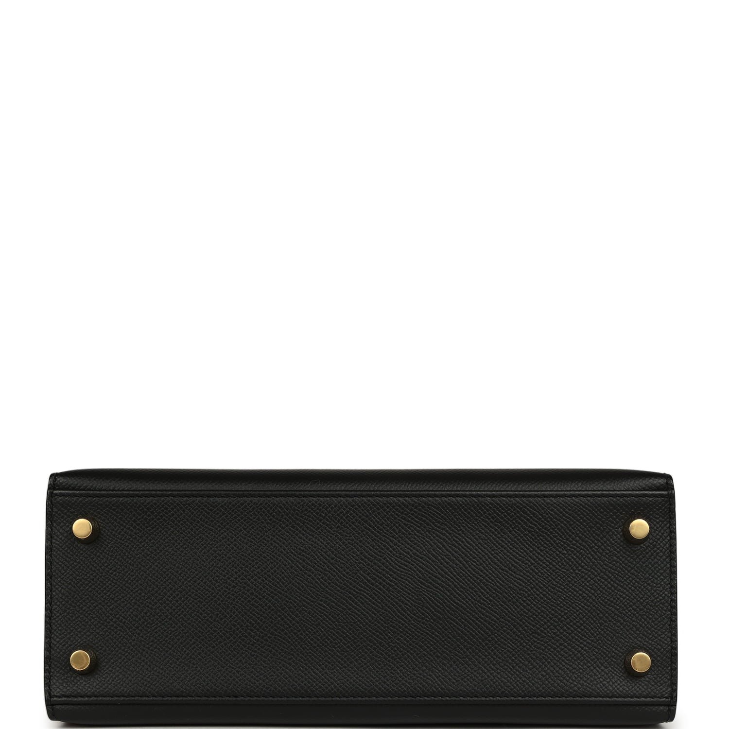 Hermes Special Order (HSS) Kelly Sellier 25 Black, White Epsom Brushed Gold Hardware - view 6