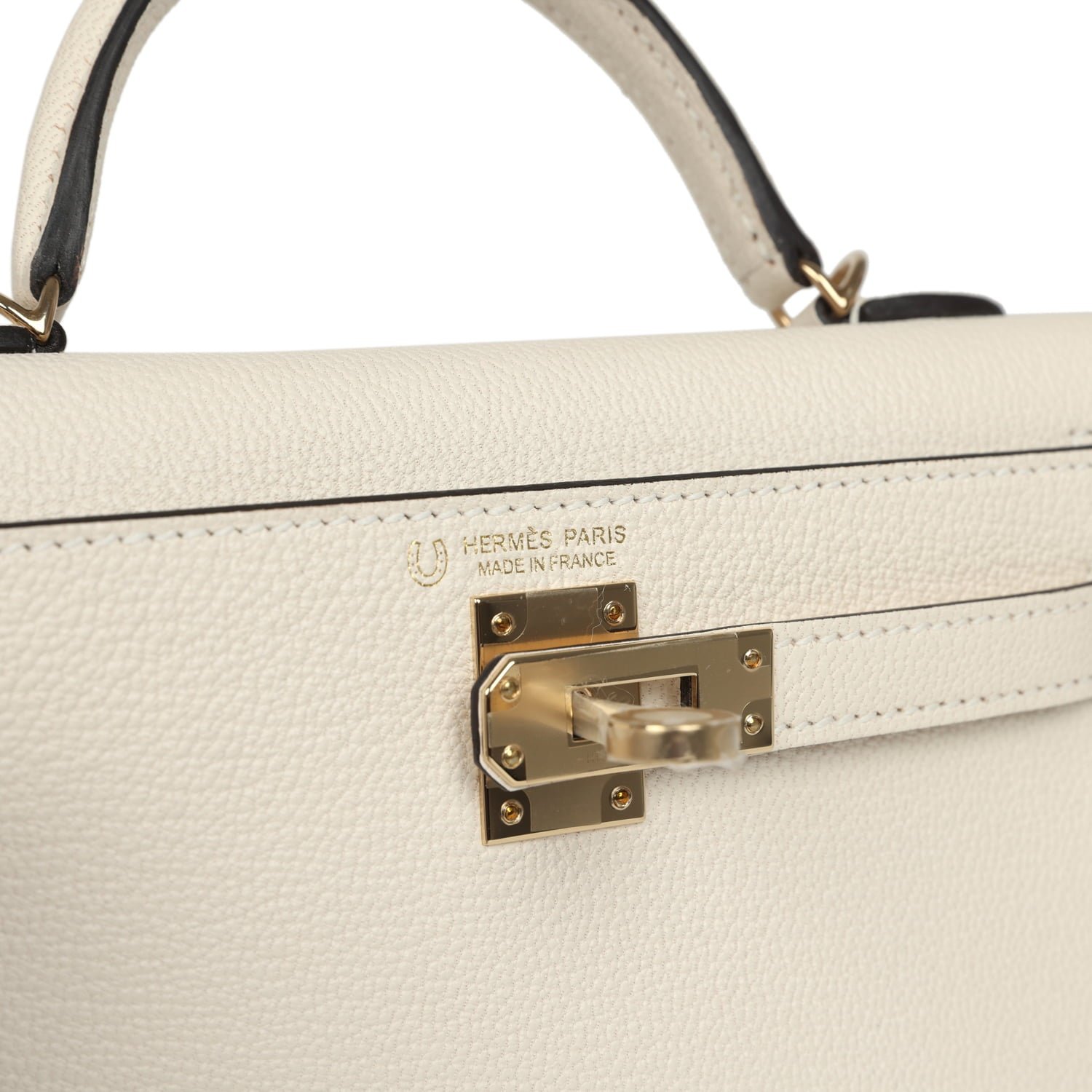 Hermes Special Order (HSS) Kelly Sellier 20 Nata Verso Chevre Mysore Permabrass Hardware - view 7
