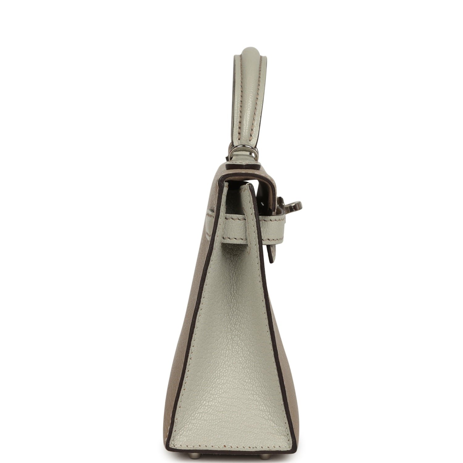 Hermes Special Order (HSS) Kelly Sellier 20 Gris Tourterelle, Gris Perle Chevre Mysore Palladium Hardware - view 3