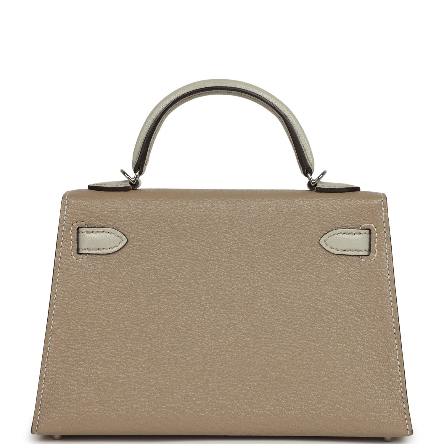 Hermes Special Order (HSS) Kelly Sellier 20 Gris Tourterelle, Gris Perle Chevre Mysore Palladium Hardware - view 4