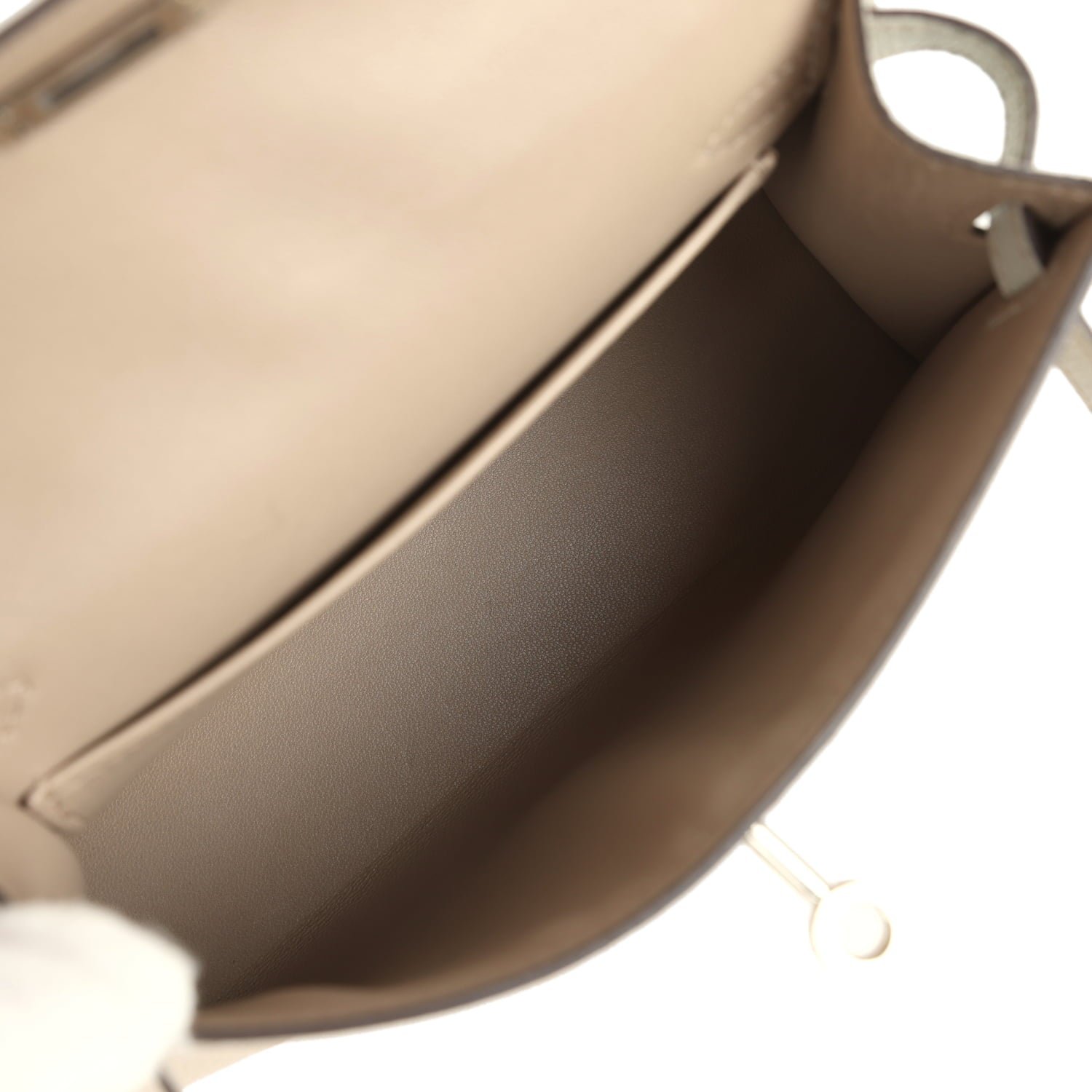 Hermes Special Order (HSS) Kelly Sellier 20 Gris Tourterelle, Gris Perle Chevre Mysore Palladium Hardware - view 8