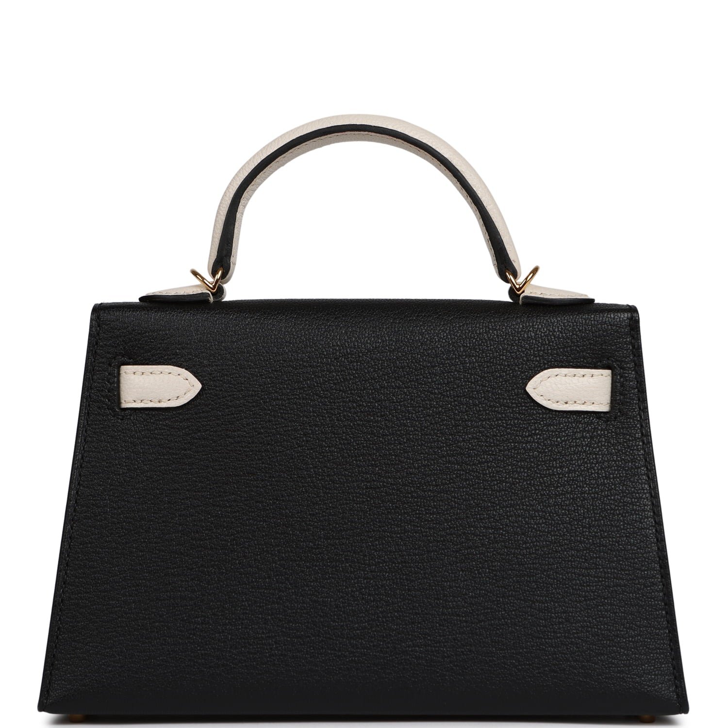 Hermes Special Order (HSS) Kelly Sellier 20 Black, Nata Chevre Mysore Gold Hardware - view 4